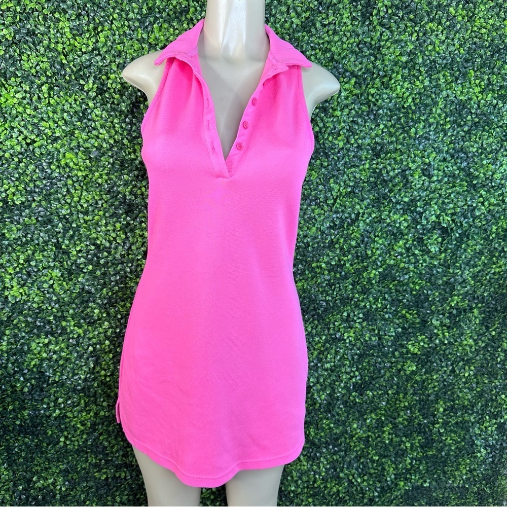 Womans pink tennis sporty dress racer back‎